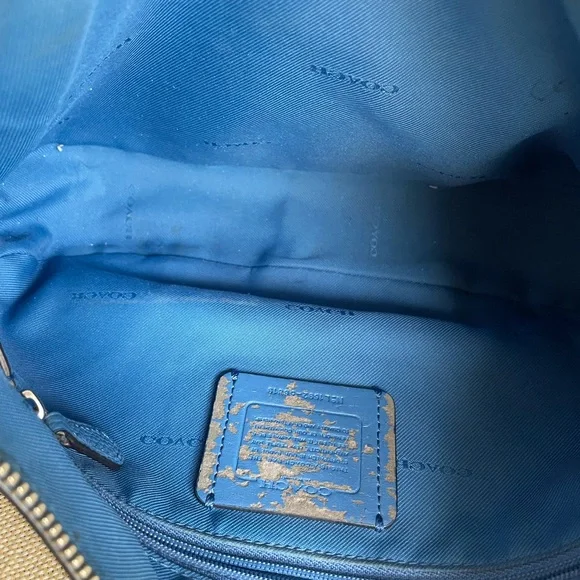 NEW PRICE! Coach Chelsea Convertible Shoulder Bag Medium Blue - Picture 4 of 5